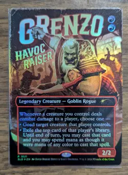 MTG Grenzo, Havoc Raiser Rainbow Foil from Secret Lair Drop NM - Image 1