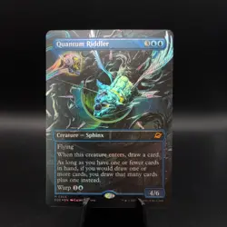 MTG Edge of Eternities Quantum Riddler Borderless Foil - Image 1