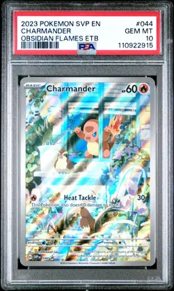 2023 POKEMON SVP EN-SV BLACK STAR PROMO #044 CHARMANDER PSA 10 - Image 1