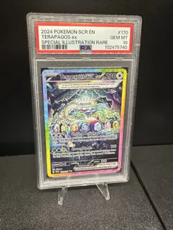 Pokemon Terapagos EX 170/142 Stellar Crown Holo, SIR, PSA 10 Gem Mint - Image 1
