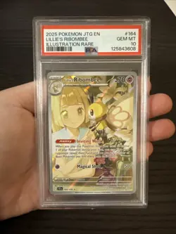 Lillie’s Ribombee 164/159 Illustration Rare Pokemon Journey Together PSA 10 - Image 3