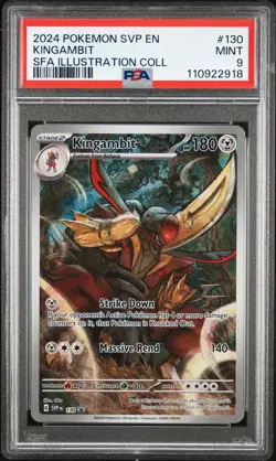 2024 POKEMON SVP EN-SV BLACK STAR PROMO #130 KINGAMBIT PSA 9 - Image 1