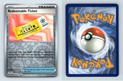 Redeemable Ticket #156 Journey Together Reverse Holo Uncommon Pokemon 2025 TCG - Image 1