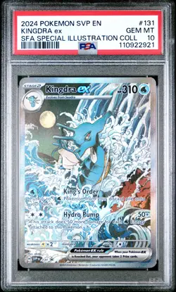 2024 POKEMON SVP EN-SV BLACK STAR PROMO #131 KINGDRA EX PSA 10 - Image 1