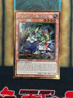 Yugioh Traptrix Dionaea PGL2-EN041 Gold Rare 1st Ed LP - Image 1