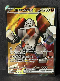 Pokemon TCG Regirock EX Full Art Ultra Rare Holo Card 214/182 Destined Rivals - Image 1