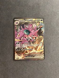 Pokemon Team Rockets Nidoking EX Holo Card 233/182 Destined Rivals Series SIR NM - Image 1