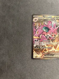 Pokemon Team Rockets Nidoking EX Holo Card 233/182 Destined Rivals Series SIR NM - Image 2