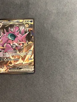 Pokemon Team Rockets Nidoking EX Holo Card 233/182 Destined Rivals Series SIR NM - Image 3