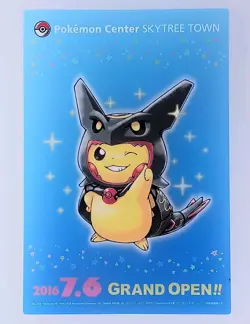 Rayquaza Poncho Pikachu Pokemon Center Skytree Town Clear Card From Japan - Image 1