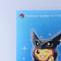 Rayquaza Poncho Pikachu Pokemon Center Skytree Town Clear Card From Japan - Image 3