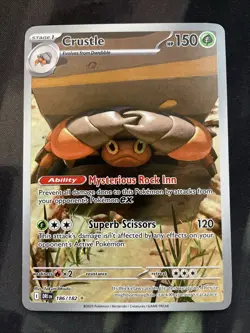 Crustle Holofoil 186/182 Illustration Rare SV10: Destined Rivals Pokemon Card - Image 1
