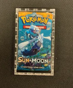 Pokemon Trading Card Acrylic Clear Booster Pack Display Guard 5x - Image 2