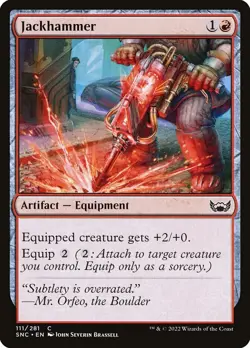 MTG Magic the Gathering Jackhammer (111/281) Streets of New Capenna NM - Image 3