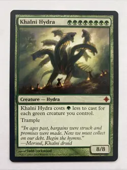 MTG Khalni Hydra Rise of the Eldrazi Regular LP Magic The Gathering - Image 1