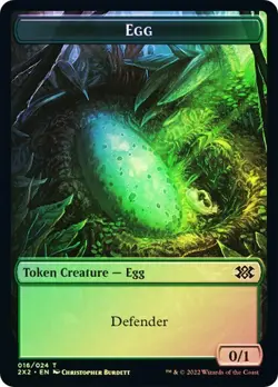 Egg Token FOIL - 016/024 - Double Masters 2022 2X2 MTG - Image 1