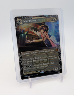 MTG - Peter Parker - FOIL Borderless Mythic #208 - Spider-Man NM - Image 1