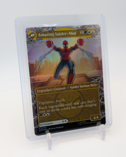 MTG - Peter Parker - FOIL Borderless Mythic #208 - Spider-Man NM - Image 2