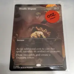 1x Deadly Dispute, 1980 - Frazetta Foil, Secret Lair, Magic, MTG Off Center, 002 - Image 3