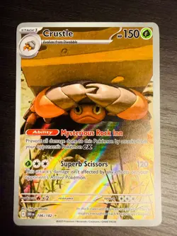 Crustle 186/182 Destined Rivals Illustration Rare Full Art Pokemon TCG - Image 1