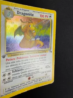 Pokemon Dragonite 4/62 Fossil Rara Holo Prima Edizione Wizards ITA Carte Vintage - Image 5