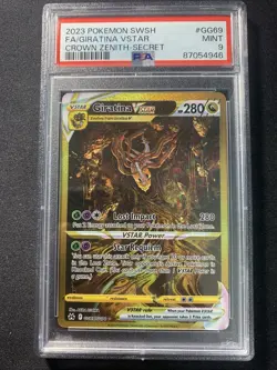Pokemon Giratina VSTAR Crown Zenith Secret Rare Full Art #GG69 PSA 9 Mint - Image 1