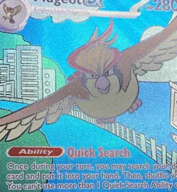 Pidgeot ex Special Illustration Rare 2023 Pokemon Obsidian Flames #225/197 MP - Image 5