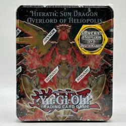 Yugioh 2012 Tin Hieratic Sun Dragon Overlord Of Heliopolis Factory Sealed - Image 1