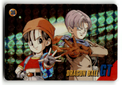 Dragon Ball GT Super Rare Foil Sticker Cards Vintage - Trunks & Pan - Image 1