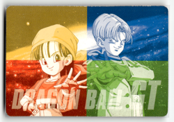 Dragon Ball GT Super Rare Foil Sticker Cards Vintage - Trunks & Pan - Image 2