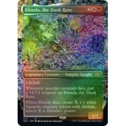 FOIL ELENDA, THE DUSK ROSE (BORDERLESS) Double Masters 2022 Magic MTG MINT CARD - Image 1