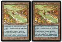 Saprazzan Cove x2 2x 1999 Mercadian Masques Colorless Uncommon Land MTG NM AZ1 - Image 1