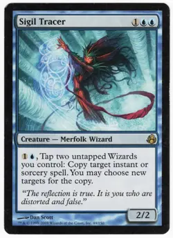 Sigil Tracer 2008 Morningtide Blue Rare Creature MTG SP - NM AZ1 - Image 1