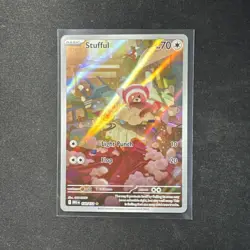 Stufful 154/132 - Illustration Rare - Mega Evolution Base Set - Pokemon TCG - Image 1