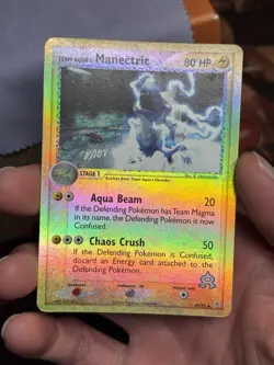 Team Aqua's Manectric 29/95 EX Team Magma vs Team Aqua Reverse Holo Pokemon 2004 - Image 3