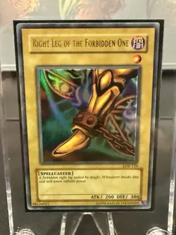 Right Leg of the Forbidden One LOB-120 The Legend of Blue Eyes White Dragon LP - Image 2