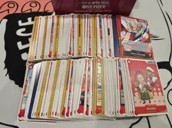 [Bulk] RED 200+ C/UC/L Card Playsets (OP03~OP12 EB01 EB02) One Piece TCG Eng - Image 1