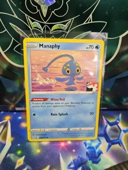 Manaphy Pokemon Prize Pack Series 2 Promo Stamped Pokemon Card NM/LP Play Stamp - Image 1