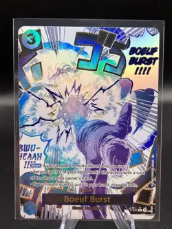 Boeuf Burst OP12-060 Alt Art Rare Manga Event One Piece Card Game - Image 1