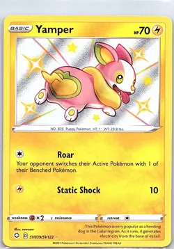 Yamper SV039/SV122 Shining Fates: Shiny Vault - Pokemon Card - NM - Image 1
