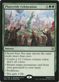 Planewide Celebration R War of the Spark 172 LP-NM MTG - Image 1