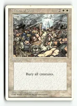 MTG | Wrath of God | 4th Edition | Regular | Heavily Played | English - Image 1
