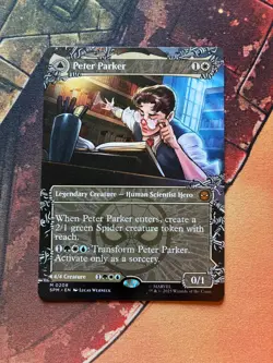 Peter Parker, Amazing Spider-Man Borderless Marvel's Spider-Man Mythic (SPM) MTG - Image 1