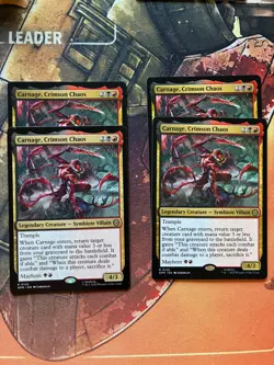 4x Carnage, Crimson Chaos x4 Marvel's Spider-Man (SPM) MTG - Image 1