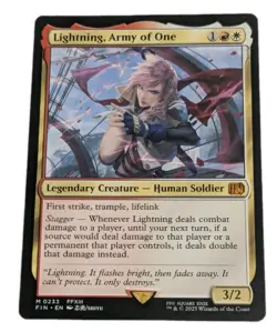 Lightning, Army of One Final Fantasy Mythic MTG Legendary Magic The Gathering - Image 1