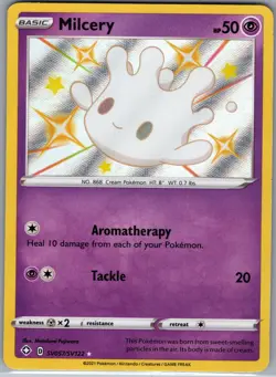 Milcery SV057/SV122 - Pokemon TCG Shining Fates - Baby Shiny Rare Holo (NM) - Image 1