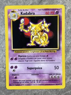 Kadabra 032/102 Pokemon TCG Base Set Vintage WOTC Regular (Near Mint) 1 - Image 1