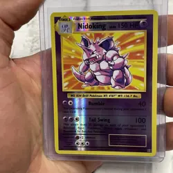 Pokemon TCG XY Evolutions Nidoking 45/108 Reverse Holo Rare LP/NM Pokemon 2016 - Image 1