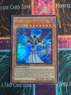 Yu-Gi-Oh! Darklord Asmodeus LC02-EN004 Limited Ultra Rare MP - Image 1
