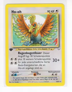 ~DE~ GERMAN Ho-oh 1st Edition Neo Revelation NON-holo 18/64 Pokemon Card (TLB) - Image 1